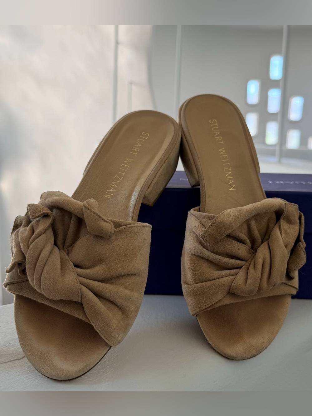 Stuart Weitzman Mojave Suede Sandals 🌞